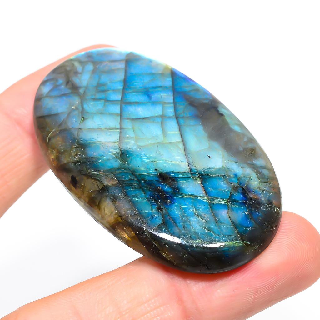 Labradorite 3.6x5.9mm Natural Cabochon Fine Loose 161.2Cts. H3q10