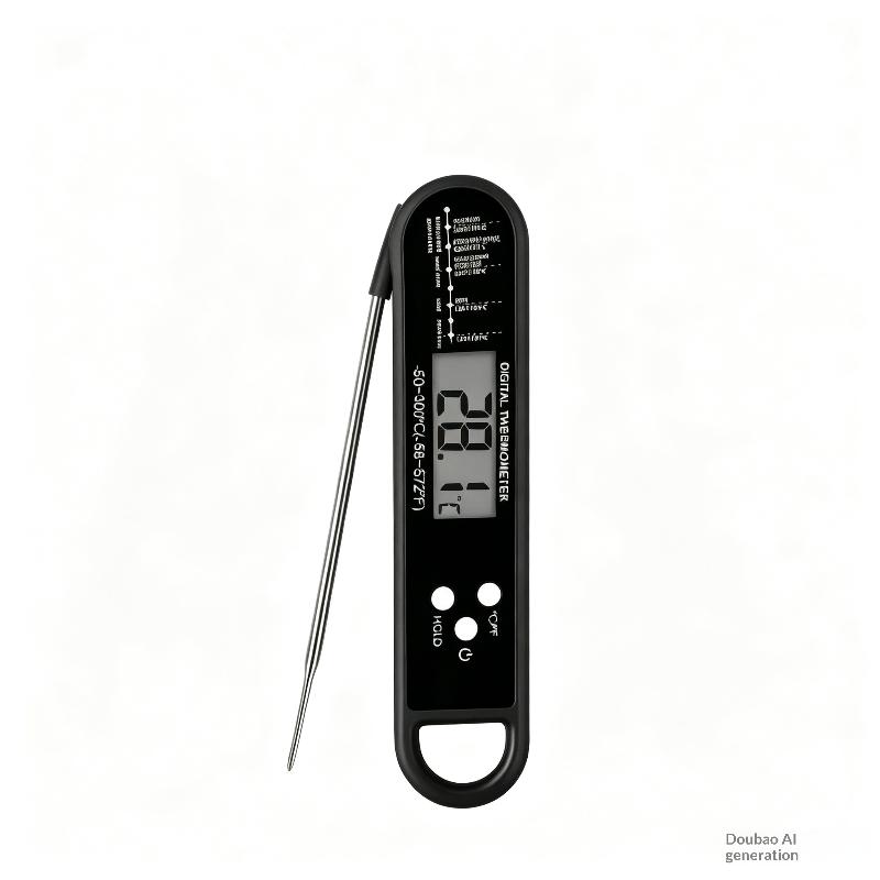 Digital Meat Thermometer With Instant Accurate Read Foldable Long Probe For Kitchen Cooking Grilling Baking Bbq