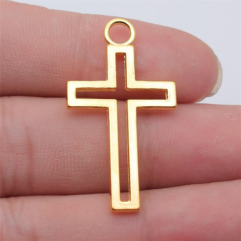 Large Crosses Detailed Religious Charm Antique Bronze Zinc Alloy Jewelry Making Supplies Necklace Making DIY Charms