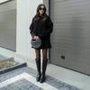 Autumn 2025 Women's Long Sleeve Sweater Dress: Casual, Loose-Fit Round Neck with Skirt