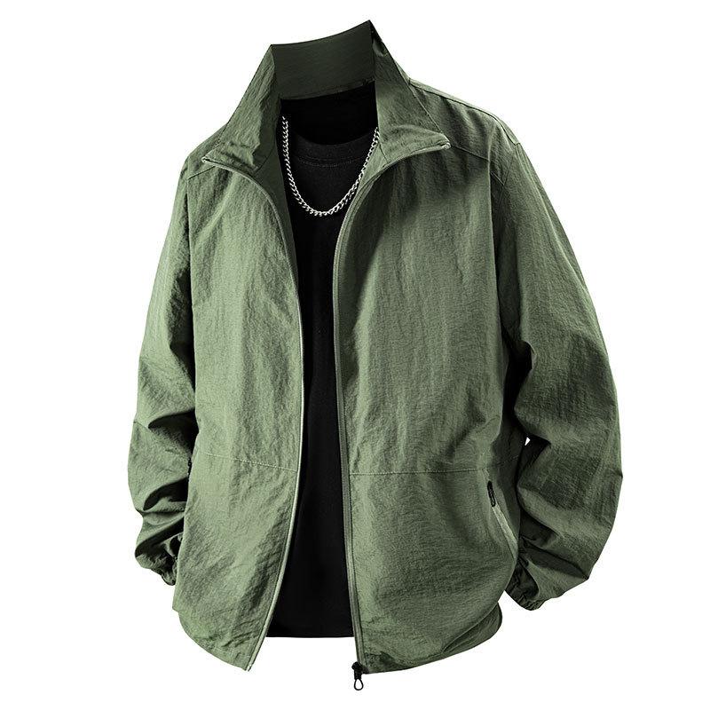 Autumn New Men's Stand-up Collar Tooling Jacket Outdoor Sports Jacket Leisure Travel Jacket