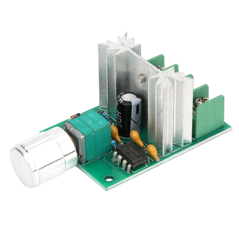 PWM DC Motor Geschwindigkeitsregler Steuerschalter mit Aluminiumlegierungsknopf DC612V 6A