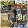 KALUGII Transformable Brass 2-Way Lantern Stand, Multi-Purpose, Rack, Separate Clamp Type, Camping Multi-Stand, Pole