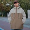 Men's Casual Cotton Jacket Hooded Solid Color Winter Daily    