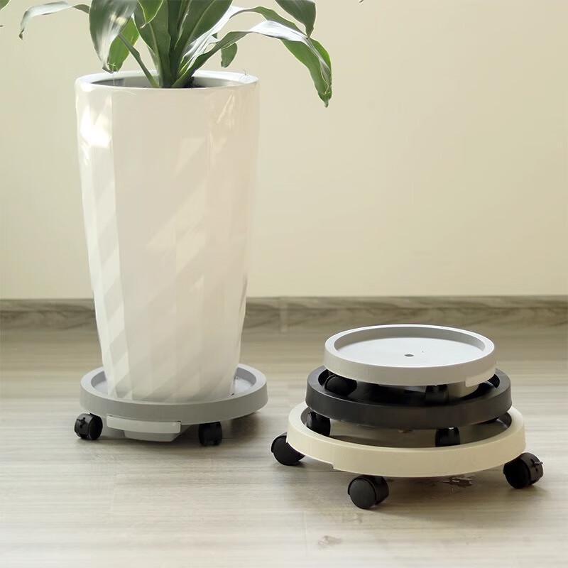 Mobile Plant Pot Caddy Tray with Universal Wheels