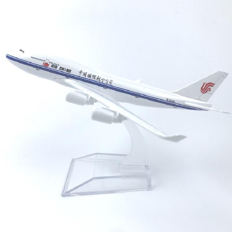 Miniature Plane Model 747 B747 Series 1/400 Scale Airlines Aircraft Model 16cm Alloy Airplane Building Kits Gift Home Office