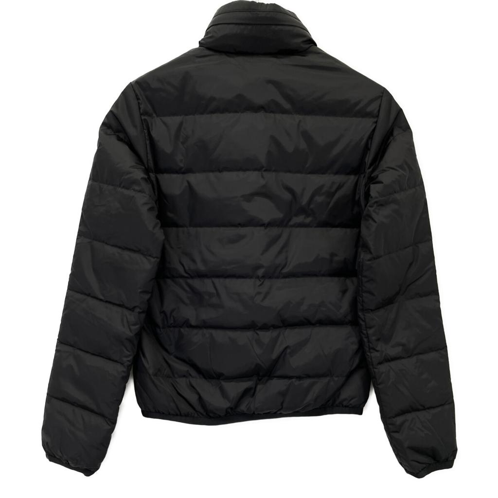 Gucci 429854 16 Years Black Leather Logo Patch Down Jacket Jacket 36 blackUsed