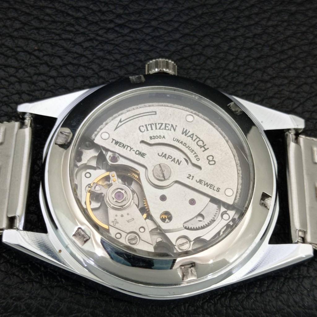 VINTAGE CITIZEN AUTOMATIC 8200 REFURBISHED JAPAN MENS BLUE DIAL WATCH a446756-1