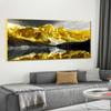 Black White Artwork Gold Mountain Landscape Canvas Painting Scandinavian Poster and Print Wall Art Modern Living Room Decor Pics