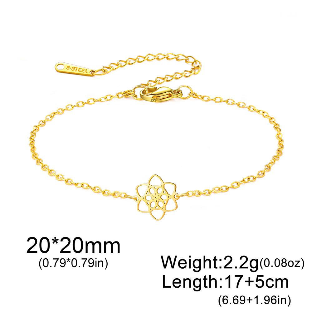 Dawapara Vintage Seed of Life Bracelet Powerful Sacred Geometric Figures Yoga Jewelry Stainless Steel Couple Bracelet