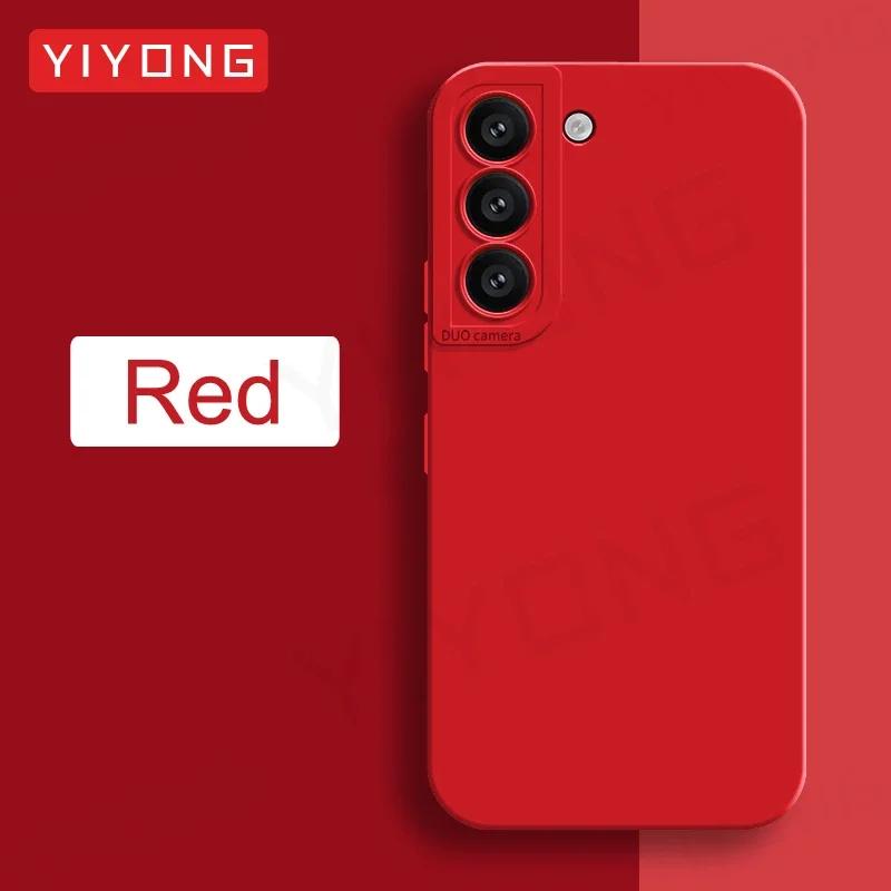 S22 Case Square Liquid Silicone Soft Cover For Samsung Galaxy S22 S25 Ultra S23 S24 Plus S22+ S23+ S24+ S25+ Phone Cases