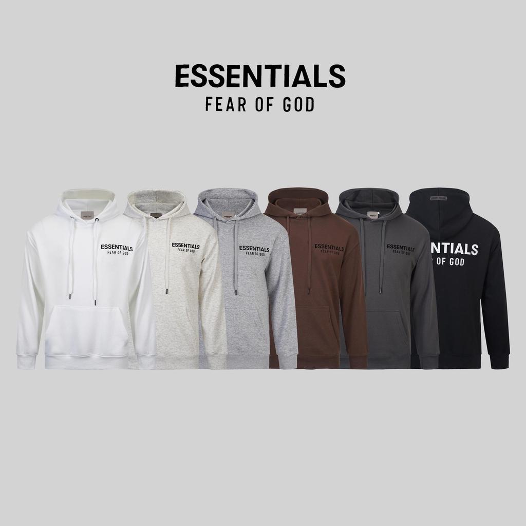 FOG Essentials Unisex Long Sleeve Printed Hoodie - 350g Cotton Fabric