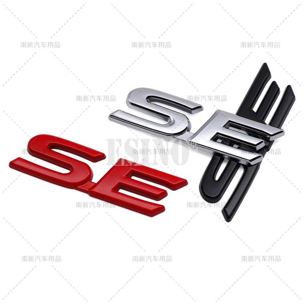 Car Styling 3D SE Car Metal Alloy RearTrunk Fender Adhesive Badge Body Tailgate Displaceme Emblem For Toyota Sienna