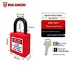 Wanjun Industrial Safety Padlock, Insulated Plastic, LOTO Electrical Lock.