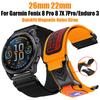 22mm 26mm Magnetic Nylon Watch Strap for Garmin Fenix 8 Pro 8 7X 7Pro 6/Instinct 2X/Tactix 8 7/Forerunner 970 965  Watch Bands