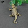 Classical Small Tea Pet Lizard Figurines Miniatures Pure Copper Decoration Accessories Desktop Toy Ornaments Vintage Simulation