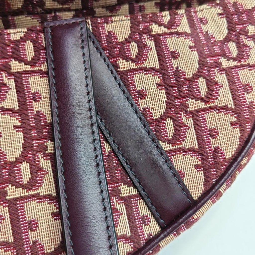 [Pre-Owned] Saddle Oblique Embroidered Classic Monogram Canvas Saddle Bag Mini - Excellent #4NK89T