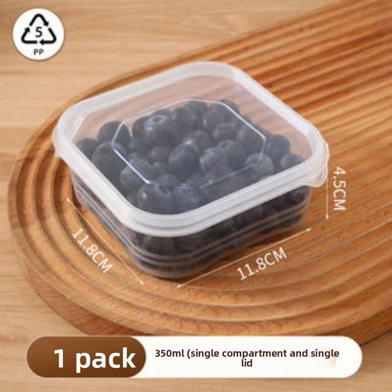 

Food Storage Box, Vegetable Preservation Freezer Layer, Frozen Meat Refrigerator, Food Storage, Fruit Compartment, Storage Box, Microwave-safe 350ml-1pc