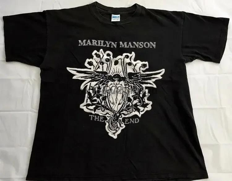 

1996 Marilyn Manson The End Tour T Shirt Us Size S M L Xl 2Xl S чёрный