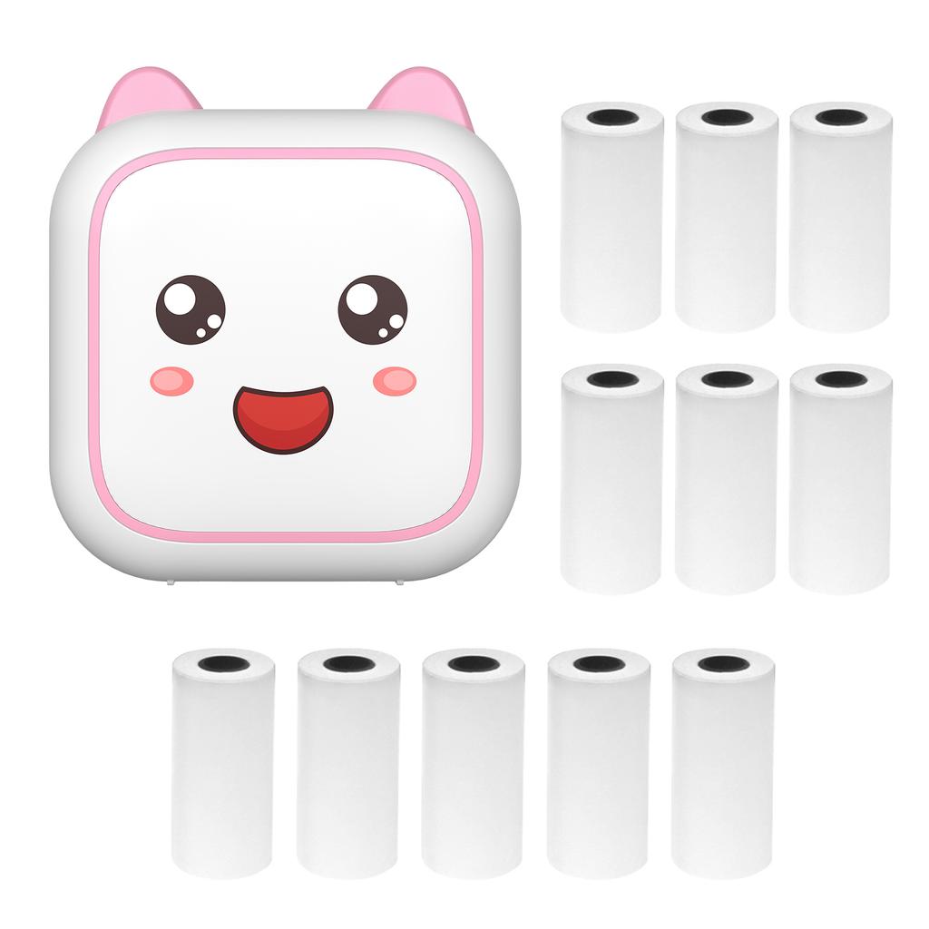 Mini termální tiskárna Multifunkční přenosný výrobce samolepek Podpora okamžitého fotografického tisku bez inkoustu BT