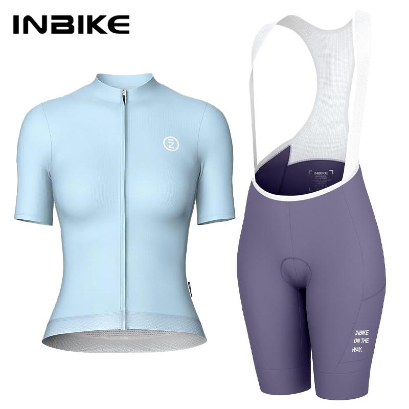 2026 Women's Cycling Jersey Set Road Bike Jersey Short Sleeves Bicycle Clothing Bike Bib Shorts with Pockets Biking Clothes