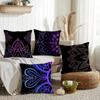 Classic Mandala Pattern Cushion Cover Short Plush DoubleSided Printing Home Machine Washable In Warm Winter Pillow Cover