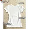 Women's Slim Fit Short Sleeve Waist-Cinching T-Shirt