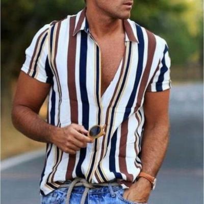 Men's Cable Knit Collar Shirt