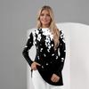 Women's Daily Casual Long Sleeve Mid Collar Top