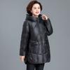 Wintermantel Daunen Baumwolljacke mit zusätzlichem Samt Baumwolljacke Damen Mittel bis lang Baumwolljacke