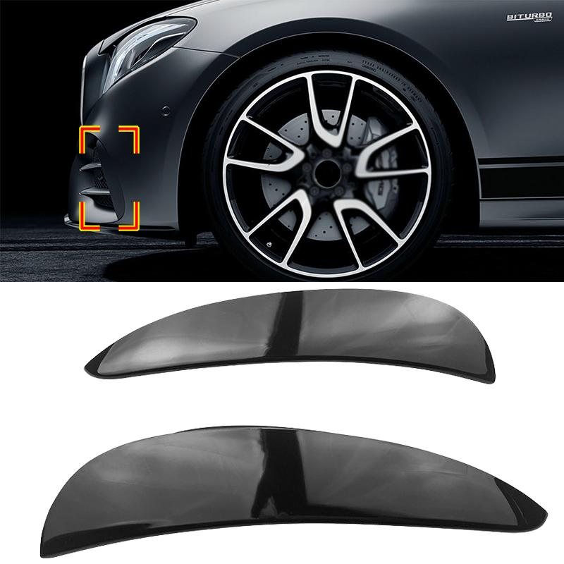 Front Bumper Trim Side Fender Canards Fin Splitter For Benz W213 C238 E180 E200 E250 E300 E43 E53 AMG 2016-2019 Cars Accessories