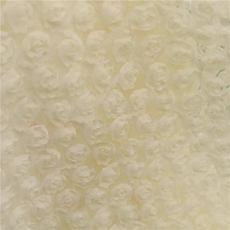 

1 ярд троянди, тюль, сітчаста тканина, еластична 3D-вишивка троянд, дизайнерська тканина, пошиття своїми руками, весільне плаття, фоновий декор 1Yard