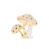 Exquisite Mushroom Rabbit Brooch for Women Men Fashion Mushroom Rabbit Brooches Pins Jewelry Accessories Party Gifts
