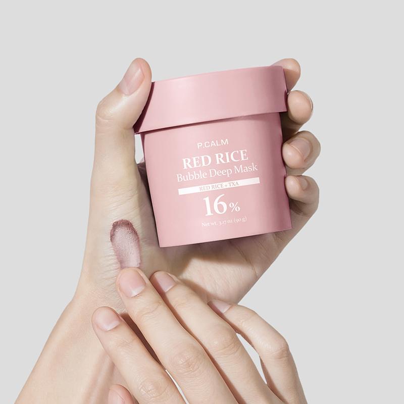 P.CALM Red Rice Bubble Deep Mask 90g
