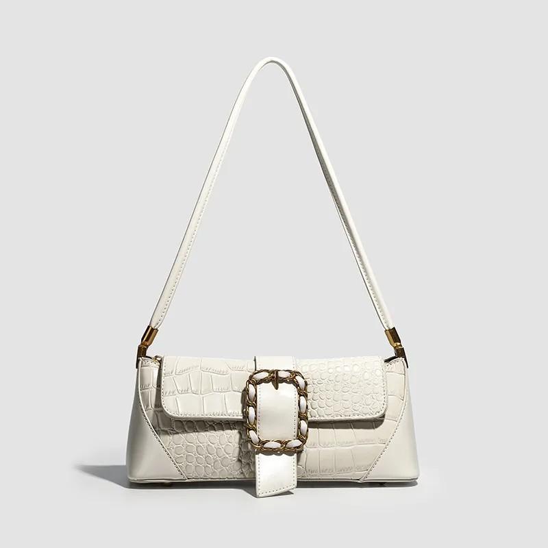 Cross-Border Women s Baguette Underarm Bag Trendy Bags for Women 2025 New Single Shoulder Commuter Bag Niche Crossbody бежевый