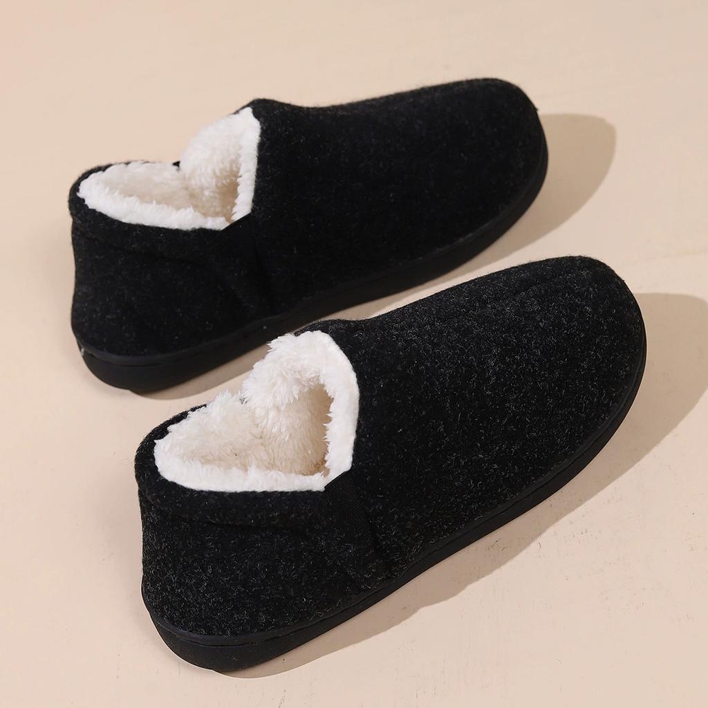 House Shoes Casual Women Shoes Winter Indoor Fluffy Home Shoes for Men Outdoor Antiskid High Ankle Furry Slippers