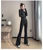 Women's 2024 Quick-Dry Yoga Suit: Slimming Jacket & Micro Flare Pants