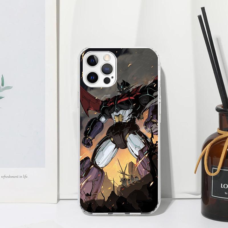 M-Mazinger Z Anime Phone Case For Iphone 17 Air 16 15 Plus 16E 14 Pro Max 13 Mini 12 11 7 8 SE Fundas Soft Back Cover 17 Air 16