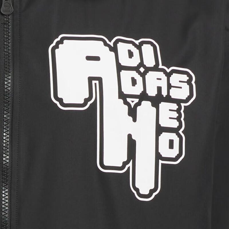 Adidas Neo Letter Print Casual Jacket Men Jacket Black IK5162