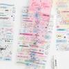Color Notebook Series Stickers, Korean Basic Versatile Small Elements Student Account Diary DIY Decorative Stickers