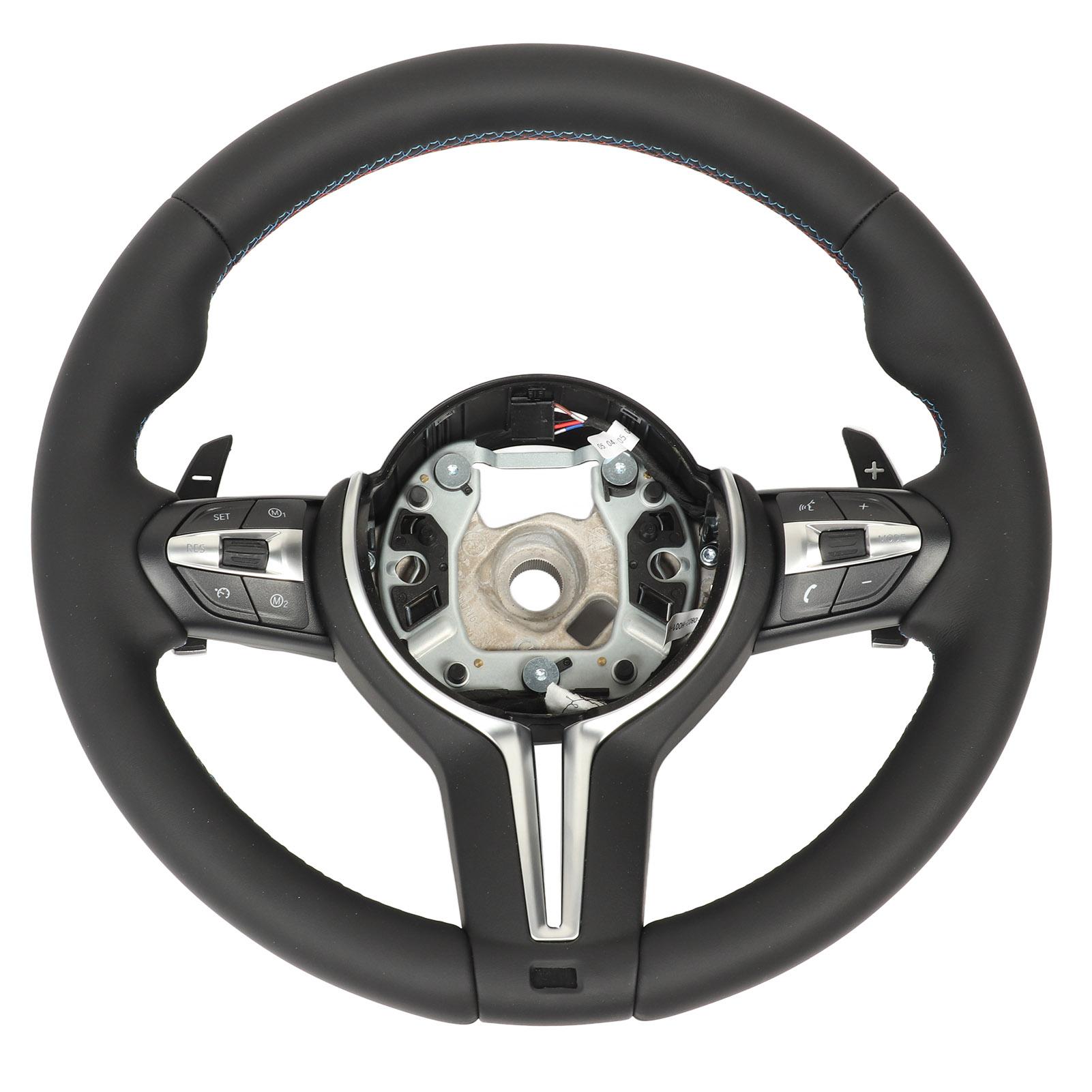 

Рулевое колесо в стиле OEM из кожи наппа, подходит для F20 F22 F30 F32 F15 F16 F80 F82 M3 M4 M2 чёрный