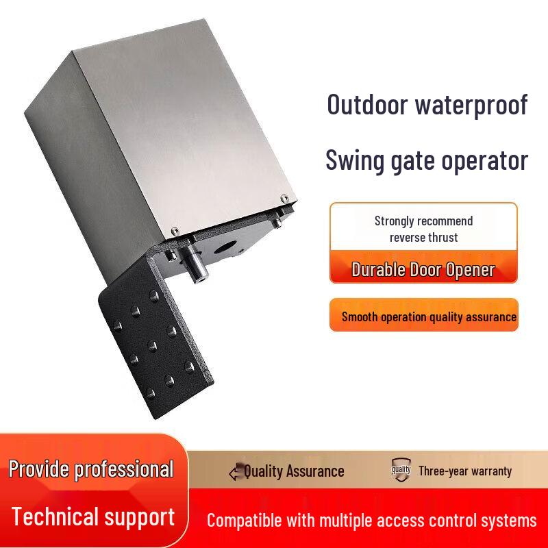 ZUCON Side-Mounted Curved Arm Automatic Swing Gate Opener CN plug (adapter included)