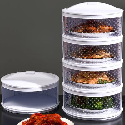 Izolovaný kryt na zeleninu Vícevrstvý stohovatelný box na jídlo Protiletový Prach odolný Tepelná konzervace Kuchyňské potřeby Piknik Grilovací pomocník