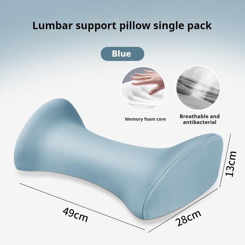 Lumbar Support Pillow for Sleeping Washable Bolster Pillow Ergonomic Waist Pillow for Office Chair Woman Couch Car Seat Pregnant