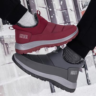 Warm Snow Boots for Women Non-Slip Water Resistant Ankle Booties Women's Outdoor Winter Sneakers Comfortable Faux Fur Lining Walking Short Boots Shoes