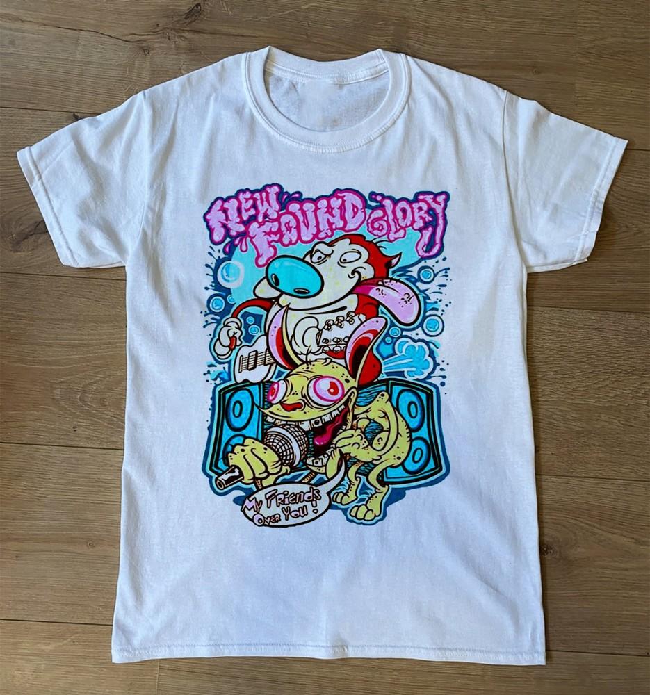 Rare New Found Glory Band Tour Concert White Full Size Tee Shirt EN595 Unisex T-Shirt XXL