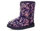 UGG Classic Short Stellar Sequin Snow Boots Black/Blue/Purple Women's 1112514-MDL