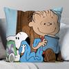 1Pc Comic Character S-Snoopy Pillow Case Square Pillow Bedroom Sofa Leisurecomfort Cushion Car Living Room Home Decoration 40X40