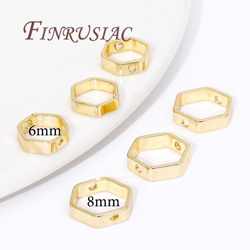 14K Gold Plated Circle Frames,Bead Frame,Bracelet Making Supplies,Jewelry Accessories,Spacer Beads Connectors