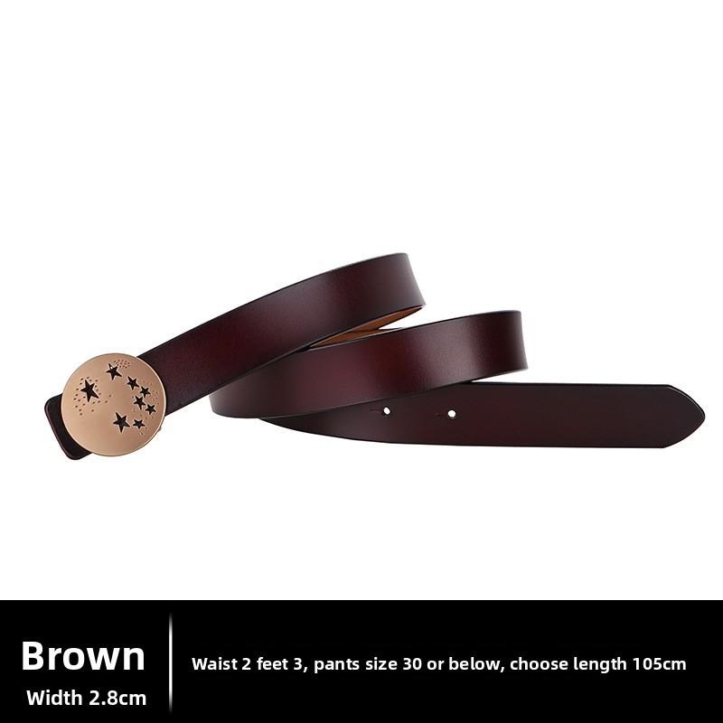 

Ladies Leather Waist Belt With Alloy Clasp For Casual Outfits And Winter Wear 95 CM